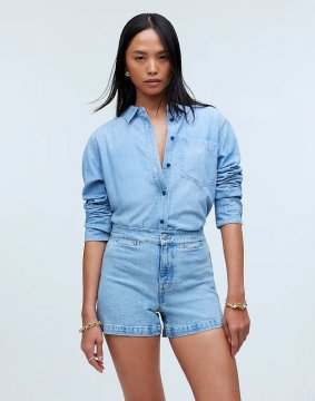 Women's The Denim Emmett Short: Welt Pocket Edition -Kieran Wash