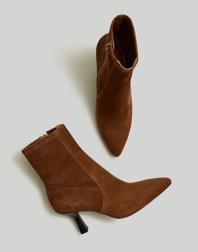 Women's The Justine Ankle Boot-Dark Coffee