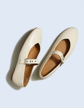 Women's The Beverley Mary Jane Flat-Ecru