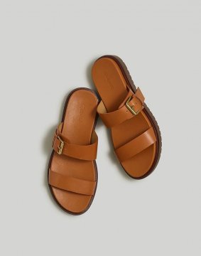 Women's The Dee Double-Strap Slide Sandal-Warm Coffee