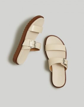 Women's The Dee Double-Strap Slide Sandal-Ecru