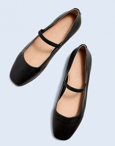 Women's The Greta Ballet Flat-True Black