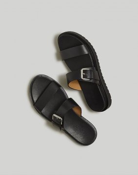 Women's The Dee Double-Strap Slide Sandal-True Black