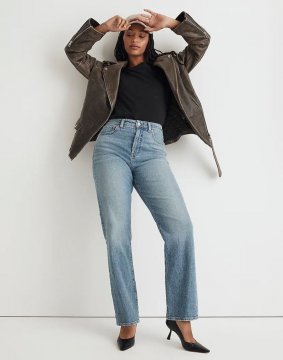 Women's The Curvy '90s Straight Jean-Rondell Wash