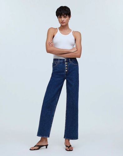 Women's The Perfect Vintage Wide-Leg Crop Jean-Marbern Wash