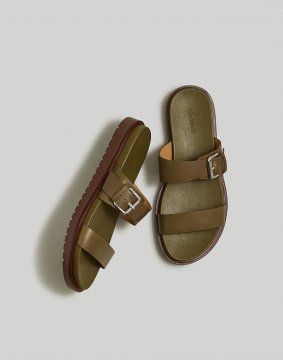 Women's The Dee Double-Strap Slide Sandal-Olive Tree