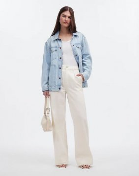 Women's The Harlow Wide-Leg Jean: Airy Denim Edition-Tile White